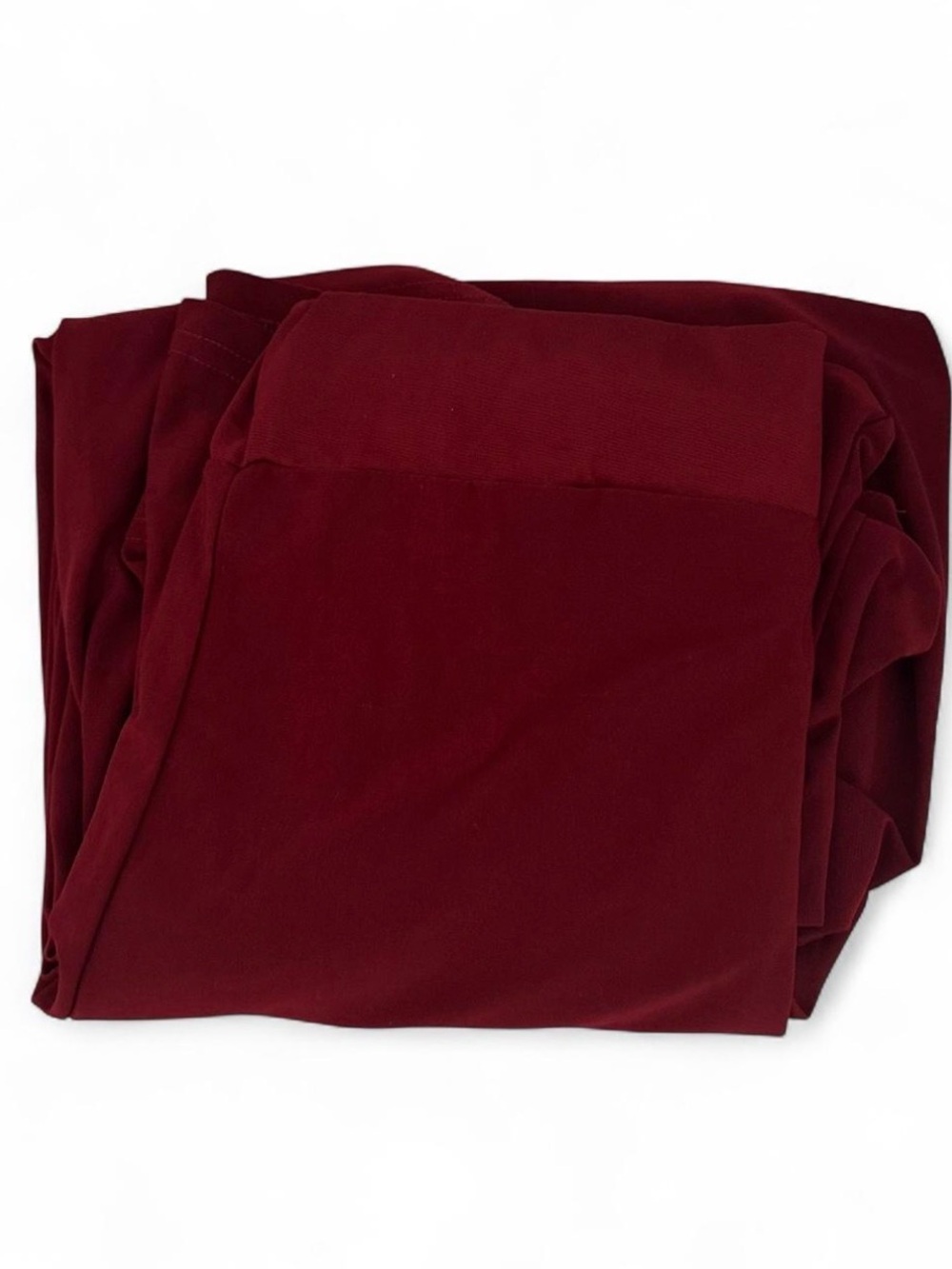 Deep Wine Red Stretch Palazzo Pants